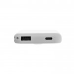 Powerbank inalámbrico magnético plástico reciclado 5.000 mAh color blanco segunda vista