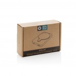 Powerbank inalámbrico magnético plástico reciclado 5.000 mAh color blanco segunda vista con caja