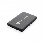 Powerbank con carga inalámbrica magnética indicador 5.000 mAh color negro vista con logo
