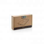 Powerbank con carga inalámbrica magnética indicador 5.000 mAh color plateado segunda vista con caja