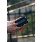 Powerbank 5 en 1 ecológica con cables de carga y soporte 5.000 mAh color negro