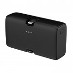 Powerbank de plástico reciclado con indicador de carga 20W color negro segunda vista