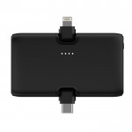 Powerbank de plástico reciclado con indicador de carga 20W color negro octava vista
