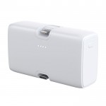 Powerbank de plástico reciclado con indicador de carga 20W color blanco segunda vista