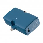 Powerbank de plástico reciclado con indicador de carga 20W color azul vista 11