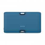 Powerbank de plástico reciclado con indicador de carga 20W color azul sexta vista