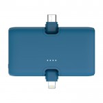 Powerbank de plástico reciclado con indicador de carga 20W color azul séptima vista