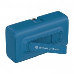 Powerbank de plástico reciclado con indicador de carga 20W color azul octava vista