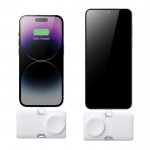 Cargador para reloj y varios dispositivos con potencia de 20W color blanco séptima vista