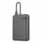 Batería externa con doble carga simultánea potencia 20W color negro tercera vista