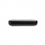Powerbank magnético de bambú carga inalámbrica 5.000 mAh color negro cuarta vista