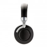 Auriculares de diadema con micrófono color negro tercera vista
