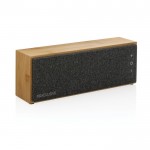 Altavoces inalámbricos rectangular de bambú color madera