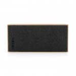 Altavoces inalámbricos de bambú y 20w color madera cuarta vista