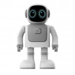 Robot Robert que baila con conexión móvil y altavoz incorporado color blanco segunda vista