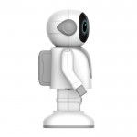 Robot Robert que baila con conexión móvil y altavoz incorporado color blanco tercera vista