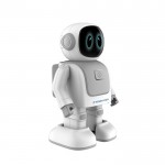Robot Robert que baila con conexión móvil y altavoz incorporado color blanco vista de impresión