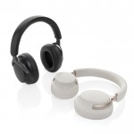 Auriculares diadema con diseño supraaural y cancelación de ruido color blanco vista general