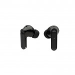 Auriculares inalámbricos con pantalla táctil y función llamada color negro tercera vista