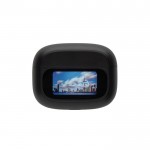 Auriculares inalámbricos con pantalla táctil y función llamada color negro quinta vista