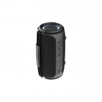 Altavoz BT 5.3 en plástico reciclado con resistencia IPX4 16W color negro vista con logo
