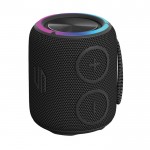 Altavoz inalámbrico resistente al agua con subwoofers dobles 16W color negro