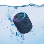 Altavoz inalámbrico resistente al agua con subwoofers dobles 16W color negro sexta vista