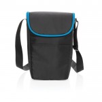 Bolsa nevera para 6 latas o 2 botellas color negro cuarta vista
