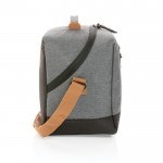 Bolsa nevera de diseño urbano color gris oscuro tercera vista