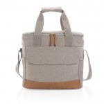 Bolsa térmica de alta gama de gran tamaño color gris tercera vista
