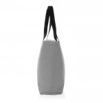 Bolsa nevera grande de lona de 285 g/m2 color gris cuarta vista