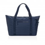 Bolsa térmica XL de RPET con dos asas y correa de hombro 30L color azul marino segunda vista