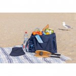 Bolsa térmica XL de RPET con dos asas y correa de hombro 30L color azul marino