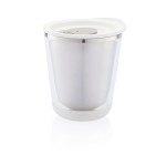 Vasos térmicos corporativos compactos color blanco