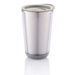 Vasos de acero inoxidable función termo color gris