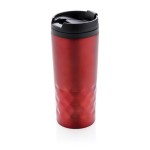 Taza con función termo y forma geométrica color rojo