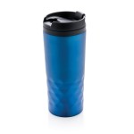 Taza con función termo y forma geométrica color azul