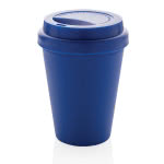 Vasos de café para llevar personalizados color azul