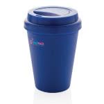 vasos takeaway con logo azul