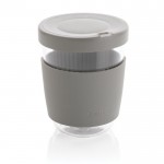 Vaso takeaway personalizable de calidad color gris