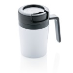 Taza térmica pequeña para publicidad color blanco