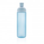 Botella de tritán con cuerpo dividido color azul claro tercera vista
