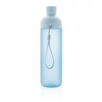 Botella de tritán con cuerpo dividido color azul claro cuarta vista