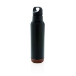 Botellas reutilizables con base de corcho color negro