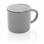 Taza vintage de dos colores color gris