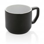 Taza de cerámica de diseño moderno color negro