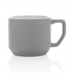 Taza de cerámica de diseño moderno color gris segunda vista