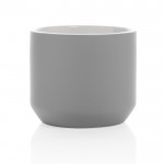 Taza de cerámica de diseño moderno color gris tercera vista