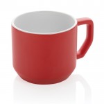 Taza de cerámica de diseño moderno color rojo