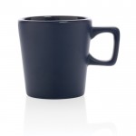 Taza de cerámica con interior brillante color azul marino segunda vista